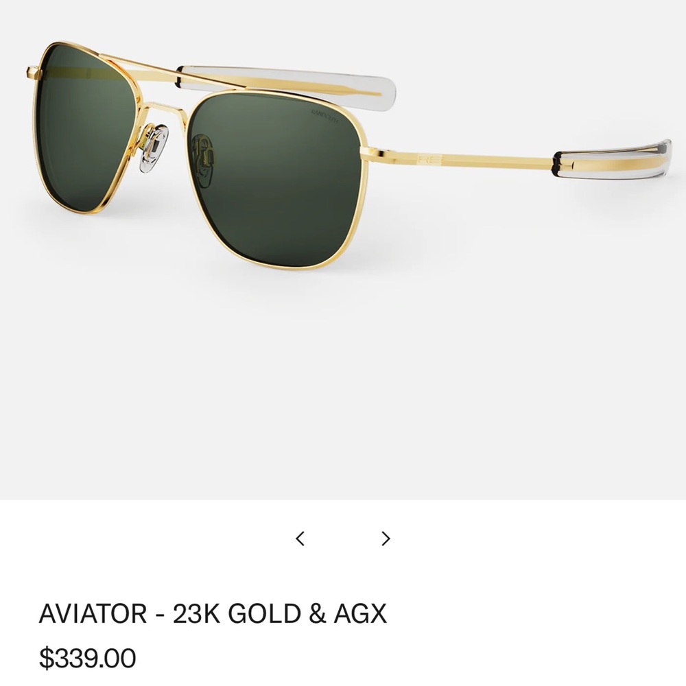 Randolph 23K Gold & AGX Sunglasses